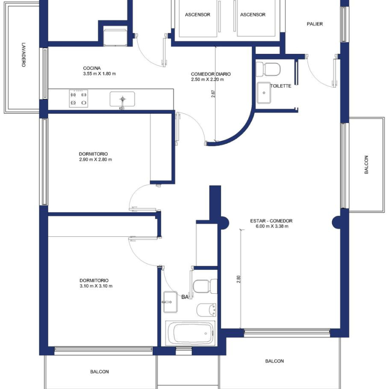 Venta Departamento 3 Ambientes con Vista y Terrazas en Torre en Acassuso