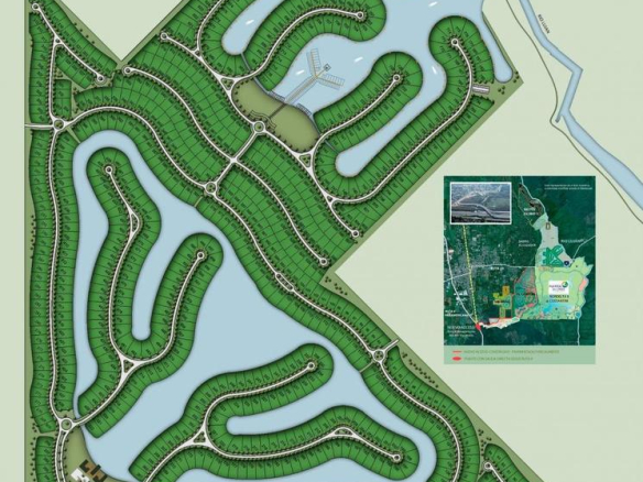 Venta Lote a Laguna Barrio El Naudir con proyecto incluido